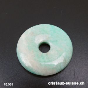 Amazonite claire, donut 4 cm. Jolie qualité