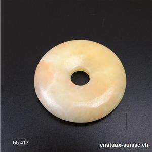 Calcite jaune, donut 4 cm