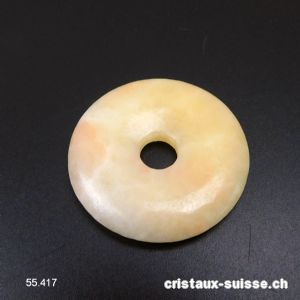 Calcite jaune, donut 4 cm