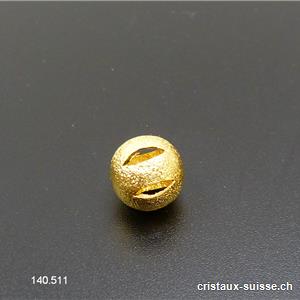 Intercalaire Perle ajourée métal doré 10 mm