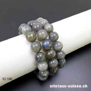 Bracelet Labradorite 12-13 mm, élastique 19 cm