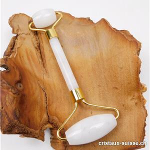 Rouleau de massage Jade blanc 14,5 cm