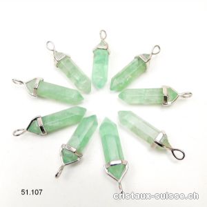 Pendentif Fluorite verte 3 cm. OFFRE SPECIALE