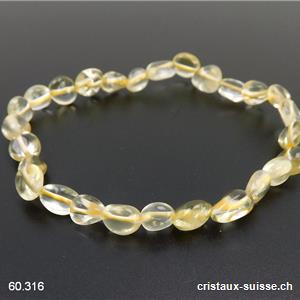 Bracelet Quartz Lemon 7 - 9 mm, élastique 19 cm