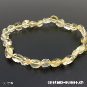 Bracelet Quartz Lemon 7 - 9 mm, élastique 19 cm