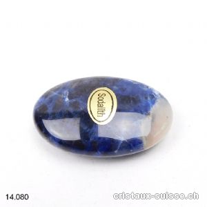 Sodalite, pierre anti-stress arrondie 4,5 x 3 cm