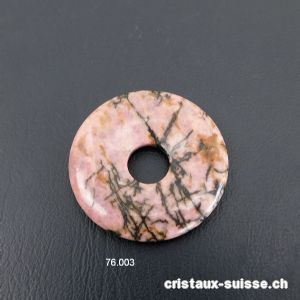 Rhodonite, donut 3 cm. OFFRE SPECIALE