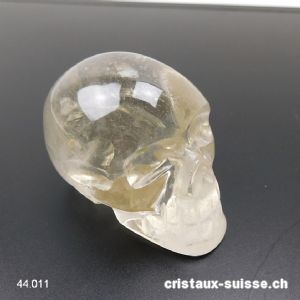 Crâne Citrine claire du Brésil 6,5 cm. Pièce unique 189 grammes