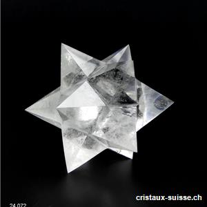 Etoile Sirius ( astériée ou astéroïde ) Cristal de roche. Pièce unique 227 gr