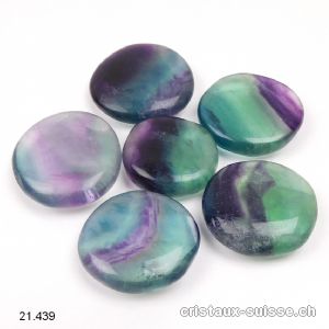 Fluorite arc-en-ciel plate 3,5 cm / 20 à 24 grammes