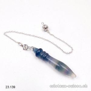 Pendule Fluorite arc-en-ciel 6 cm, Pendule de Thot 
