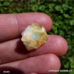 Opale brute d'Ethiopie. Pièce unique de 7 carats