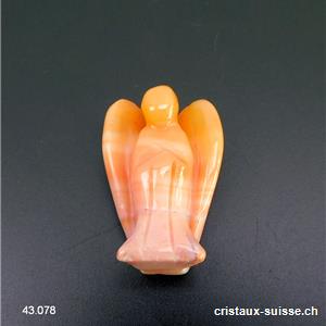 Ange Agate abricot 4 cm. OFFRE SPECIALE