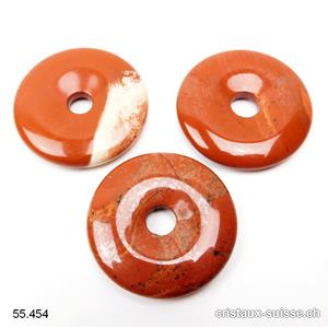 Jaspe rouge Donut 4 cm. Avec quelques taches couleur ocre