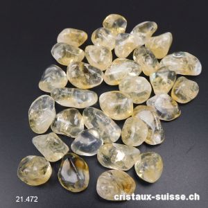 Citrine 1,8 à 3 cm, claire. Taille M