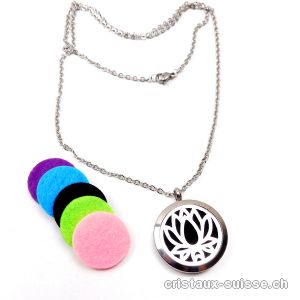 Collier Diffuseur LOTUS 3 cm. OFFRE SPECIALE