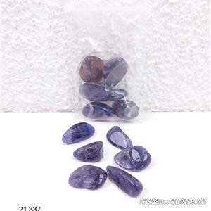 10 Grammes iolite - Cordiérite env. 1,5 cm. Sachet de 6 à 9 pierres. OFFRE SPECIALE