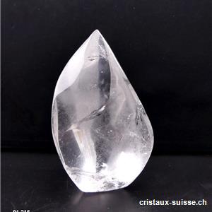 Cristal de roche flamme polie 9,2 cm.  Pièce unique 230 grammes