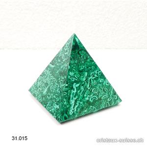 Pyramide Malachite 7 x 7 cm x haut. 6,3 cm. OFFRE SPECIALE