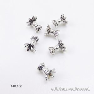 Intercalaire Fleur double en argent 925 patiné