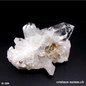 Cristal de roche, druse du Brésil. Pièce unique 198 grammes