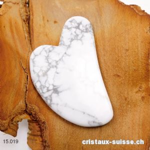 Aile d'ange de Massage Magnésite - Howlite 8 - 8,5 cm