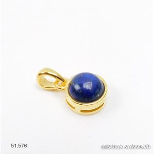 Pendentif Lapis-lazuli mini en argent doré
