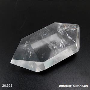 Cristal de roche taille biterminée 6 x épais. 1,5 cm. Pièce unique 41 grammes. OFFRE SPECIALE