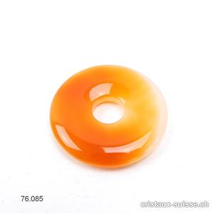 Cornaline bicolore, donut 3 cm