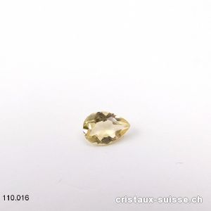 Citrine facettée goutte 7 x 5 mm