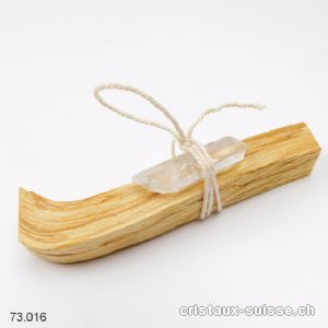 Lot 1 Bois PALO SANTO et 1 pointe Cristal de Roche brute
