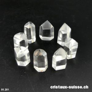 Cristal de roche Chavero du Brésil, petite pointe polie 2,5 à 2,8 cm