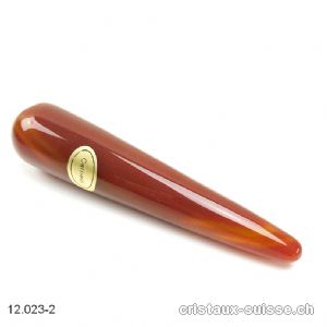 Bâton Cornaline foncée 9 cm. Pièce unique