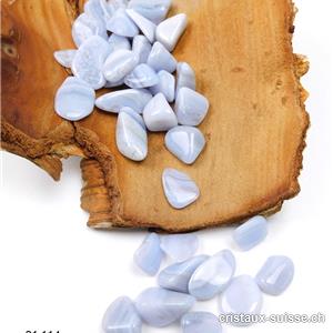 Calcédoine bleue 1 à 1,5 cm. Taille XS-S. OFFRE SPECIALE