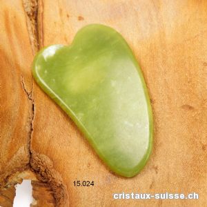 Aile d'ange de Massage Jade Serpentine 7 cm. OFFRE SPECIALE