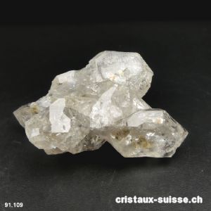 Quartz fenêtre biterminé, Suisse - Valais 5,3 x 3,4 x 2,3 cm. Pièce unique