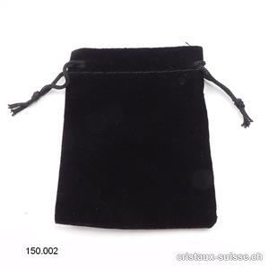 1 Pochette velours Noir, env. 7 x 5,5 cm