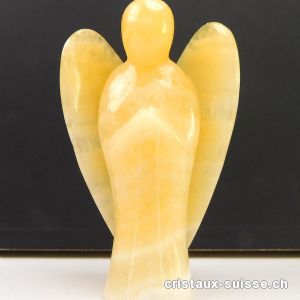 Ange Calcite jaune-orangé 7,3 - 7,5 x 4,5 cm. Ange de protection