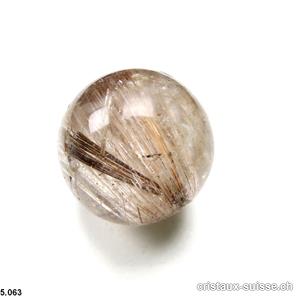Boule Quartz Rutile 3,1 cm, Pièce unique 40 grammes