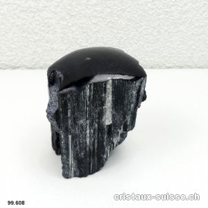 Tourmaline noire brute, dessus poli. Pièce unique 643 grammes