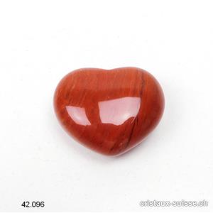 Coeur Jaspe rouge 3 x 2,5 cm