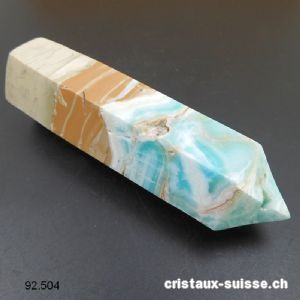 Calcite naturelle d'Afghanistan, obélisque 12 cm. Pièce unique de collection