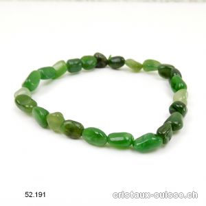 Bracelet Jade Canada 6 - 8 mm / 19 - 19,5 cm. Taille M-L