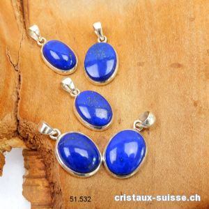 Pendentif Lapis-Lazuli d' Afghanistan en argent 925