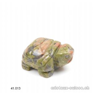 Tortue Unakite - Epidote claire  4,2 - 4,5 cm