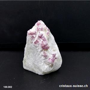 Spinelle rose dans marbre blanc. Pièce unique 80 grammes