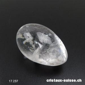 1 Oeuf YONI Cristal de Roche du Brésil 4,3 x 2,7 - 3 cm. Taille M-L. Non percé. Offre Spéciale