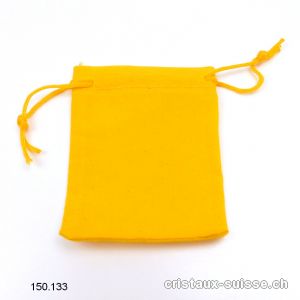 1 Pochette velours Jaune, env. 7 x 5,5 cm. Offre Spéciale