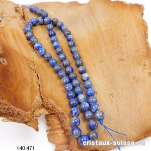 Rang Lapis-lazuli 6,5 mm / 39 cm, env. 62 boules. Offre Spéciale