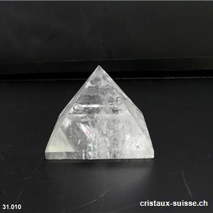 Pyramide Cristal de Roche, base 4 x haut. 3 cm. Pièce unique